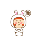 chicken and rabbit cute（個別スタンプ：3）