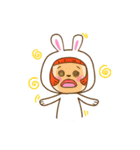 chicken and rabbit cute（個別スタンプ：17）