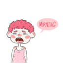 Cute reaction girls (ENG)（個別スタンプ：15）