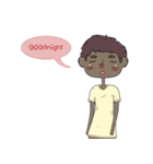 Cute reaction girls (ENG)（個別スタンプ：16）