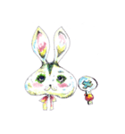 ウサギの気持ち（個別スタンプ：5）
