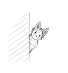 顔を隠す狐（個別スタンプ：8）