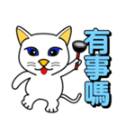 Blue-eyed white cat（個別スタンプ：1）