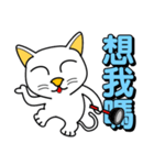 Blue-eyed white cat（個別スタンプ：14）