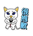 Blue-eyed white cat（個別スタンプ：18）