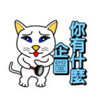 Blue-eyed white cat（個別スタンプ：22）