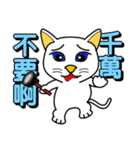 Blue-eyed white cat（個別スタンプ：34）