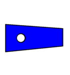 シンプル国際信号旗（個別スタンプ：2）
