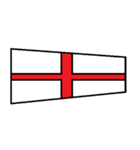 シンプル国際信号旗（個別スタンプ：8）