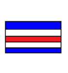 シンプル国際信号旗（個別スタンプ：13）