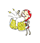 水玉・サルーちゃん！ 夏！！（個別スタンプ：3）