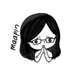 Glasses couple #2（個別スタンプ：6）