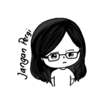 Glasses couple #2（個別スタンプ：7）