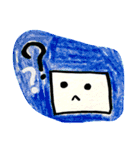 四角い顔【いろんな言葉】（個別スタンプ：11）
