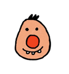 Red nose man and Cc（個別スタンプ：1）