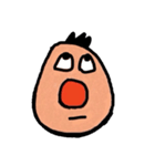 Red nose man and Cc（個別スタンプ：3）