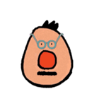 Red nose man and Cc（個別スタンプ：19）
