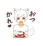 白オオカミくん（個別スタンプ：32）