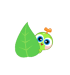 Daily life of baby caterpillar 'Ggomi'（個別スタンプ：12）