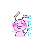 二足歩行のうさぎスタンプ（個別スタンプ：14）
