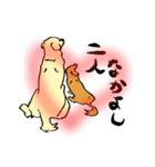 愛犬ゴールデンとダックス（個別スタンプ：22）