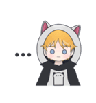 Hood T Boy 1 ~ Rabbit and Cat（個別スタンプ：36）