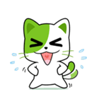 Greeny crazy cat（個別スタンプ：3）