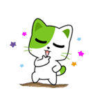 Greeny crazy cat（個別スタンプ：18）