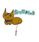 小学生にこが描く！ネコ（個別スタンプ：4）