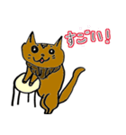 小学生にこが描く！ネコ（個別スタンプ：12）