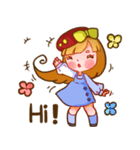 Yui Yui Cute Girl（個別スタンプ：1）