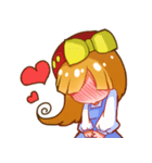 Yui Yui Cute Girl（個別スタンプ：3）