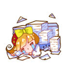 Yui Yui Cute Girl（個別スタンプ：32）