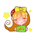Yui Yui Cute Girl（個別スタンプ：37）