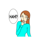Easy Going Girl（個別スタンプ：3）