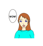 Easy Going Girl（個別スタンプ：7）