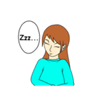 Easy Going Girl（個別スタンプ：8）