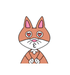 I am a cute fox.（個別スタンプ：4）