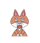 I am a cute fox.（個別スタンプ：21）