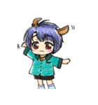 カピバラ系少年まにょたん（個別スタンプ：1）