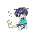 カピバラ系少年まにょたん（個別スタンプ：3）