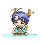 カピバラ系少年まにょたん（個別スタンプ：4）