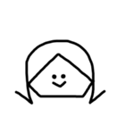 外ハネ娘。（個別スタンプ：1）