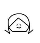 外ハネ娘。（個別スタンプ：2）