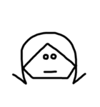 外ハネ娘。（個別スタンプ：6）