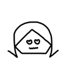 外ハネ娘。（個別スタンプ：7）