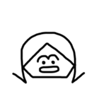 外ハネ娘。（個別スタンプ：14）