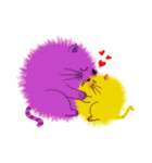 color fur cat（個別スタンプ：30）