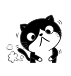 Black and white cat - Mia 3（個別スタンプ：18）