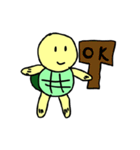 Little Golden turtle's life time（個別スタンプ：3）